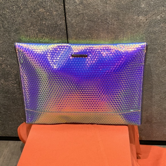 NWOT Rebecca Minkoff Shiny clutch - Picture 2 of 5